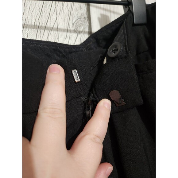 Banana Republic Martin Fit Trousers Womens 6 Black Pants Lined Bootcut - Picture 9 of 16